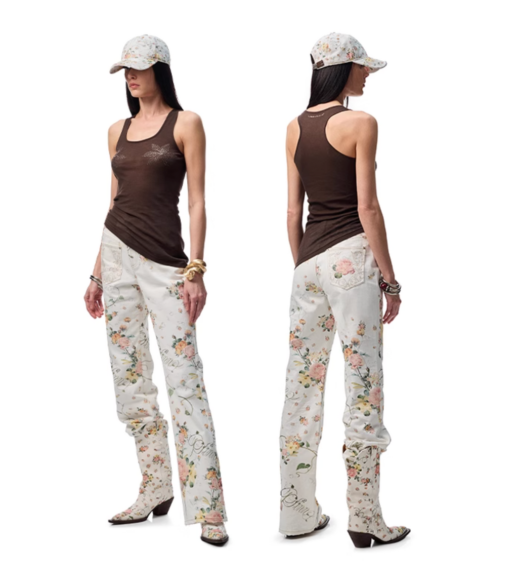 BENEDICTE STRAIGHT-LEG HIGH WAIST JEANS