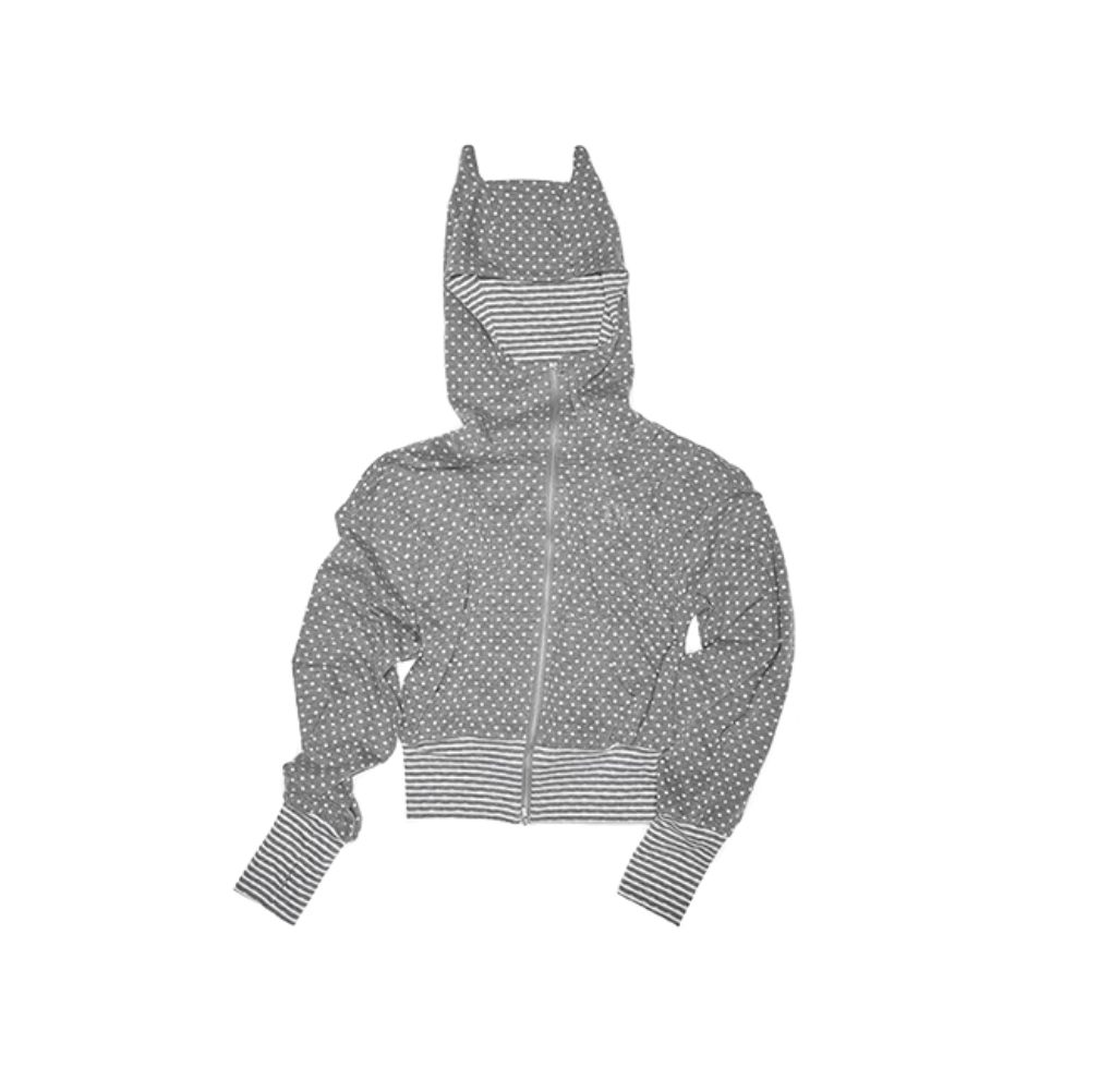 POLKA DOT DEVIL HORN HOODIE & FLARED PANTS – 3colors