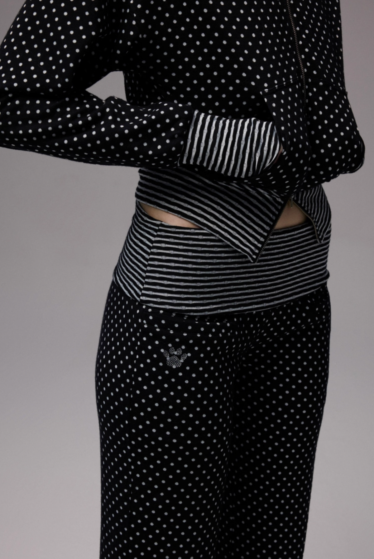 POLKA DOT TANK TOP + FREE SCARF & FLARED PANTS – 3colors