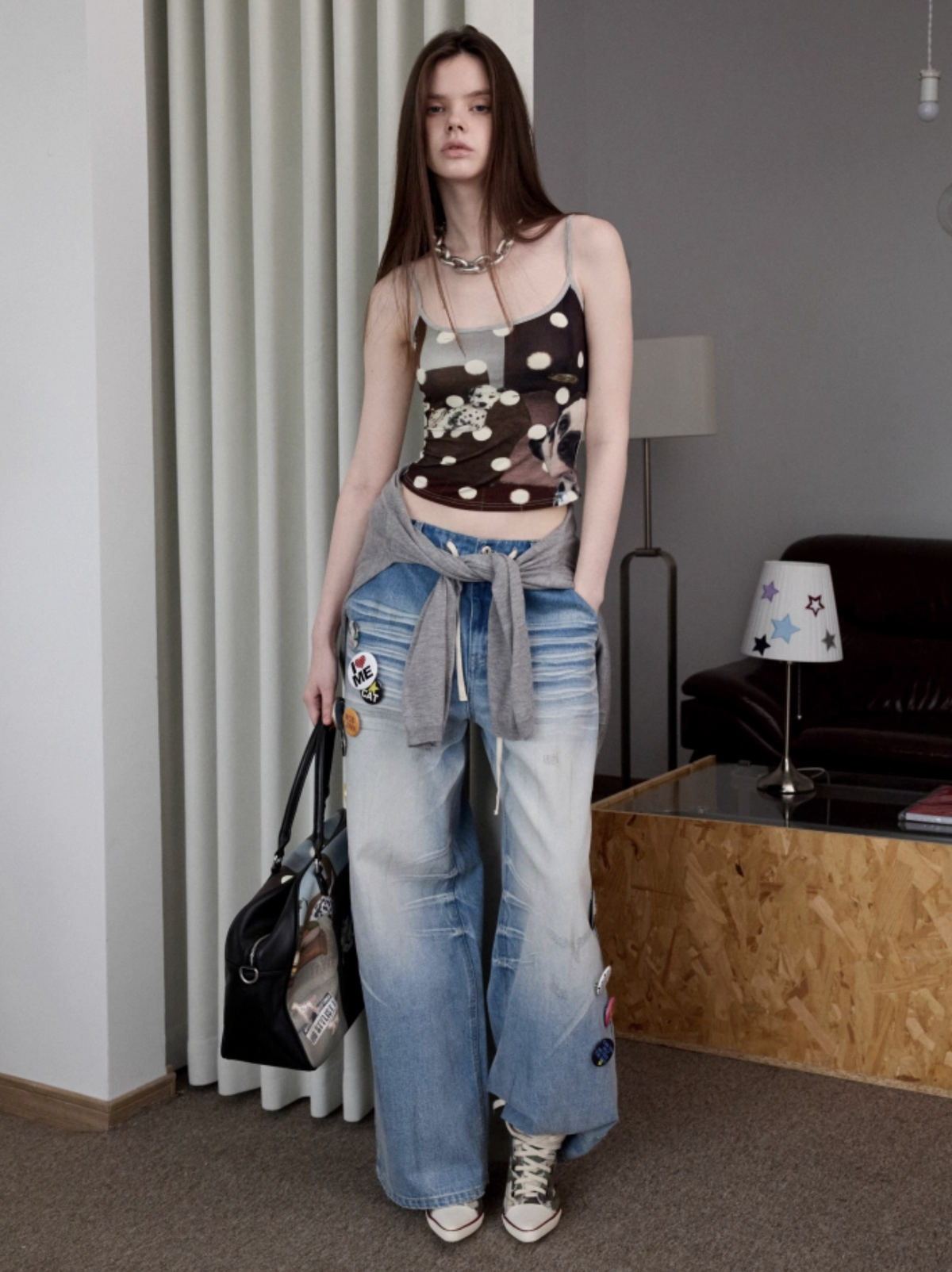 POLKA DOT DALMATIAN DOG CAMISOLE