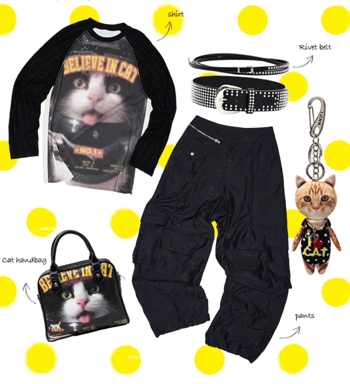 MOTORCYCLE BLACK CAT BOSTON HANDBAG