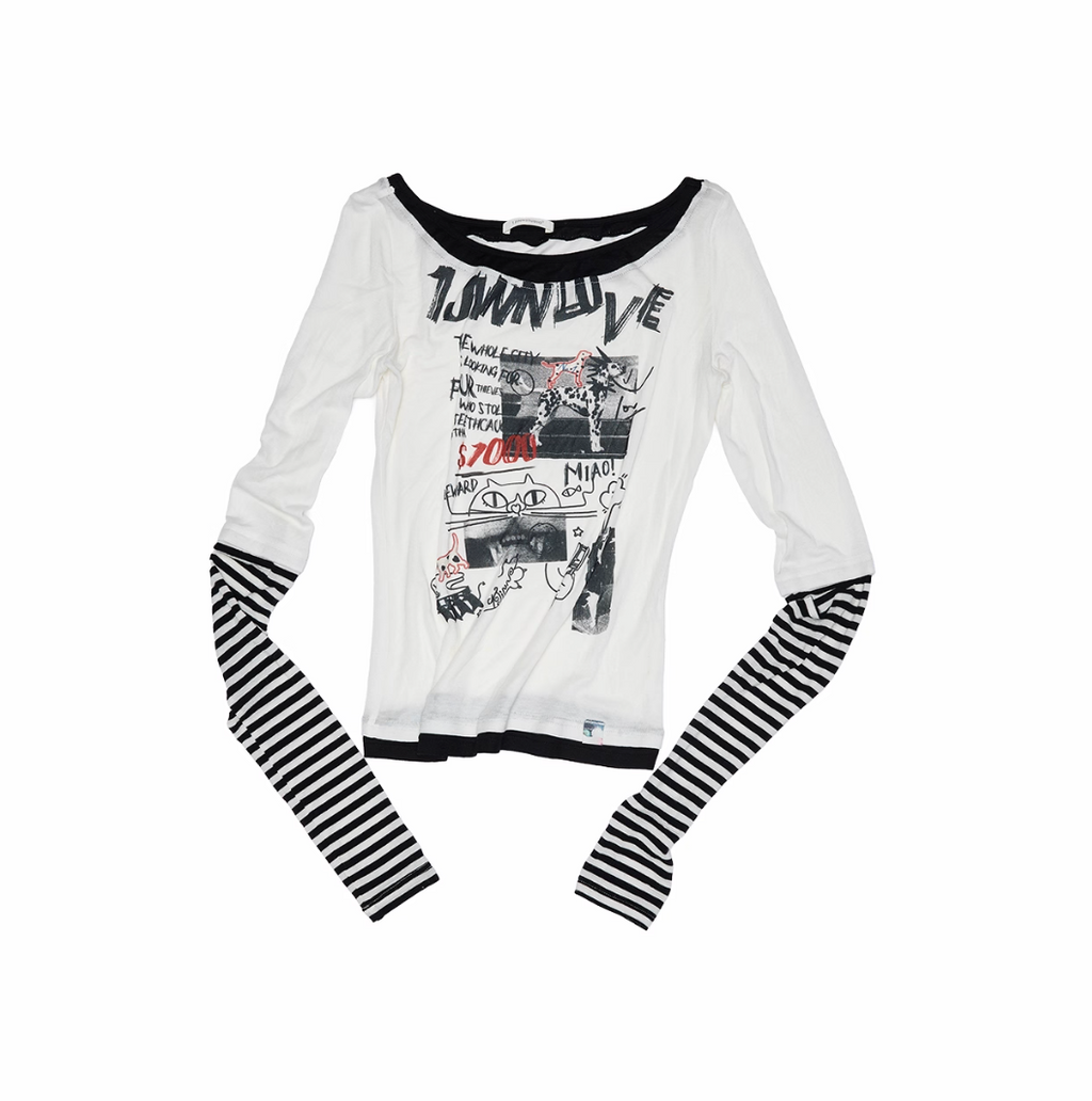 GWEN GRAFFITI PRINTED T-SHIRT