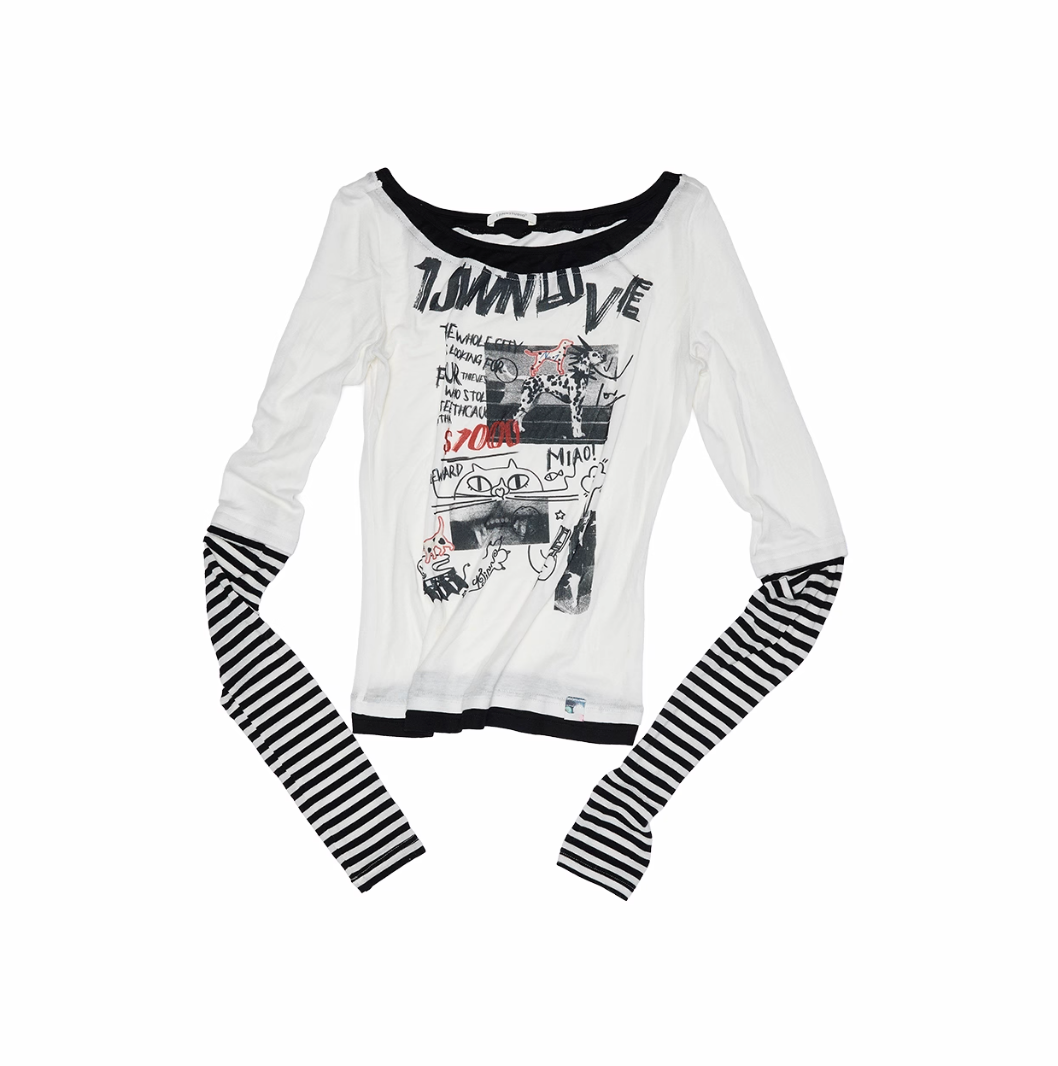 GWEN GRAFFITI PRINTED T-SHIRT