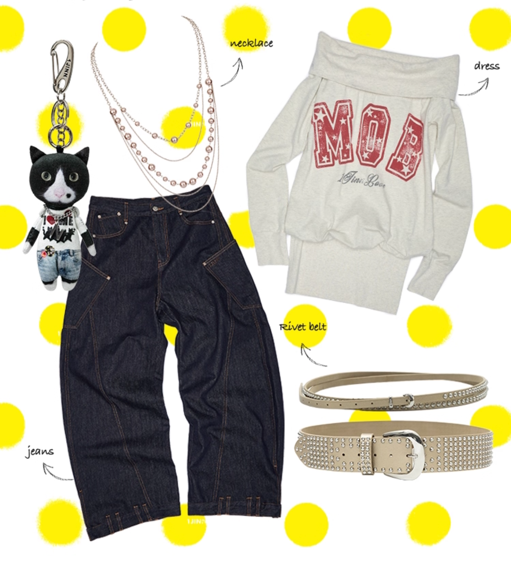 ♱ MOZY プリント ボディコンワンピース (4WAYで着用可能) ♱
