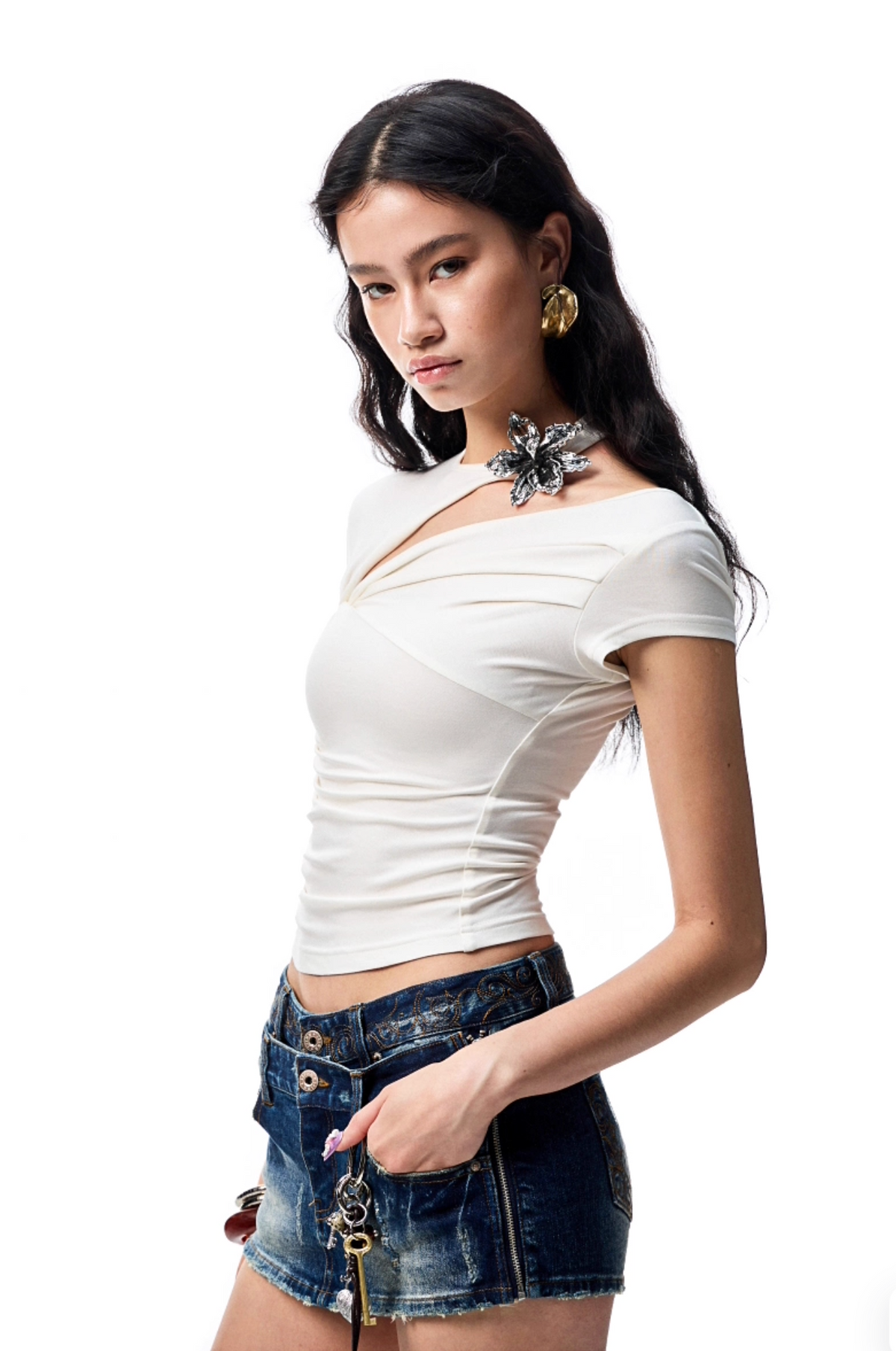 SWEETNY SLIM-FIT ACETATE T-SHIRT – 3colors