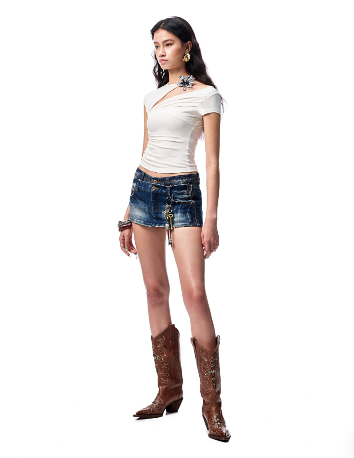 SWEETNY SLIM-FIT ACETATE T-SHIRT – 3colors