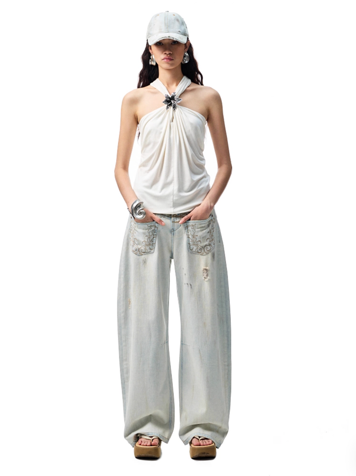 SWEETNY V-NECK KNOTTED CAMISOLE – 3colors