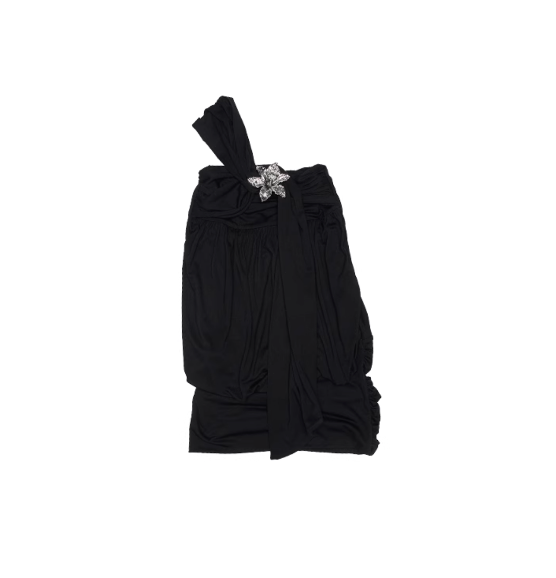 SWEETNY ONE-SHOULDER KNOTTED DRESS – 3colors