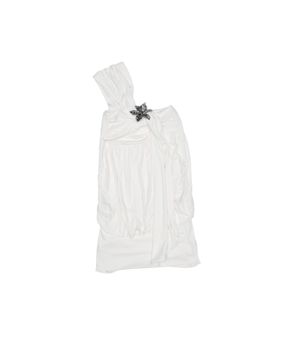 SWEETNY ONE-SHOULDER KNOTTED DRESS – 3colors
