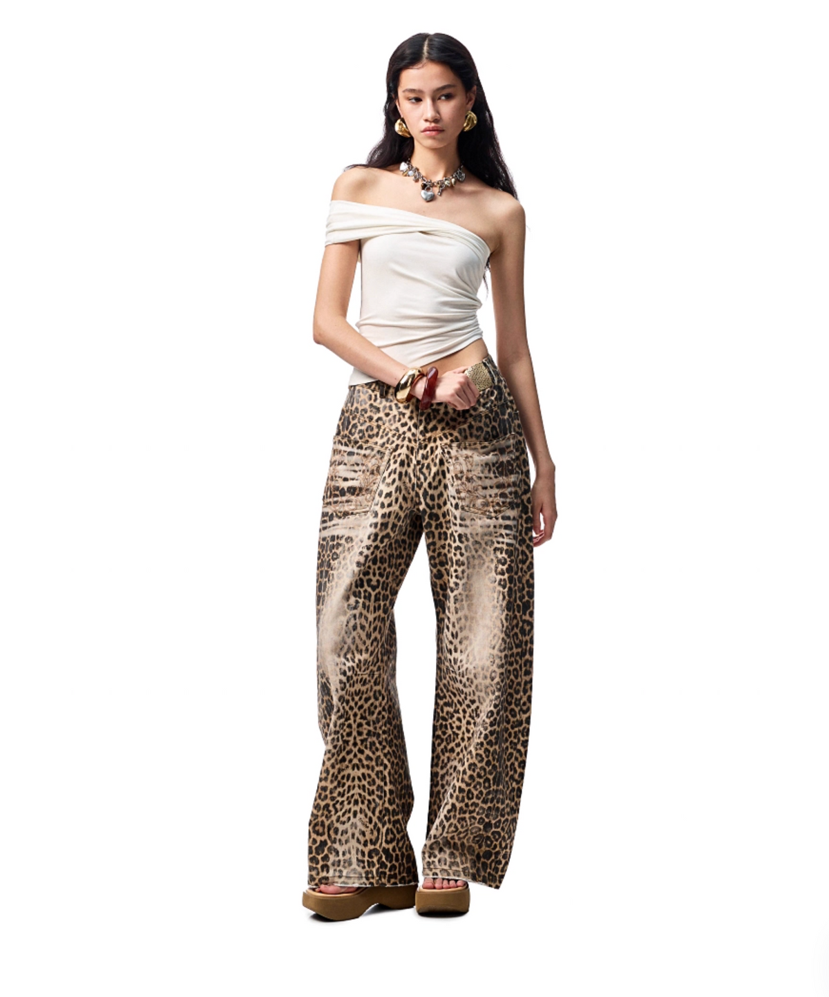 LARISA RUCHED TOP (can be worn 2 ways) & KNOT MIDI SKIRT – 4colors