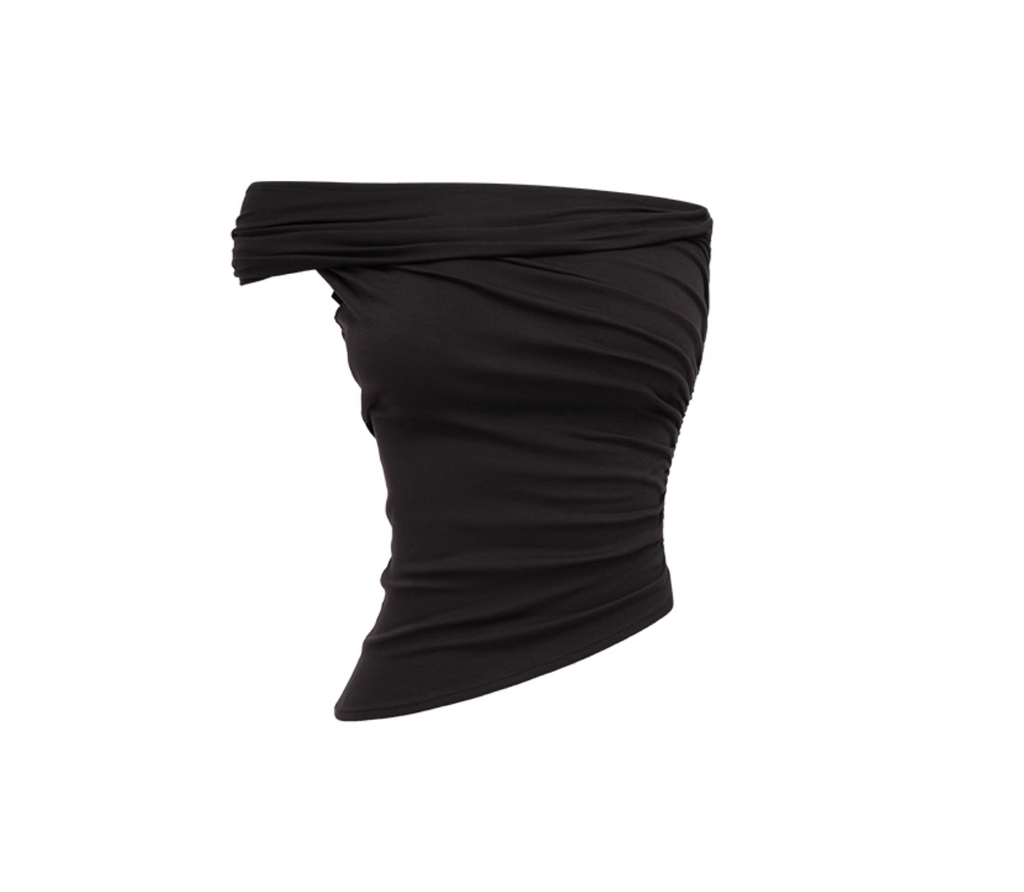 LARISA RUCHED TOP (can be worn 2 ways) & KNOT MIDI SKIRT – 4colors