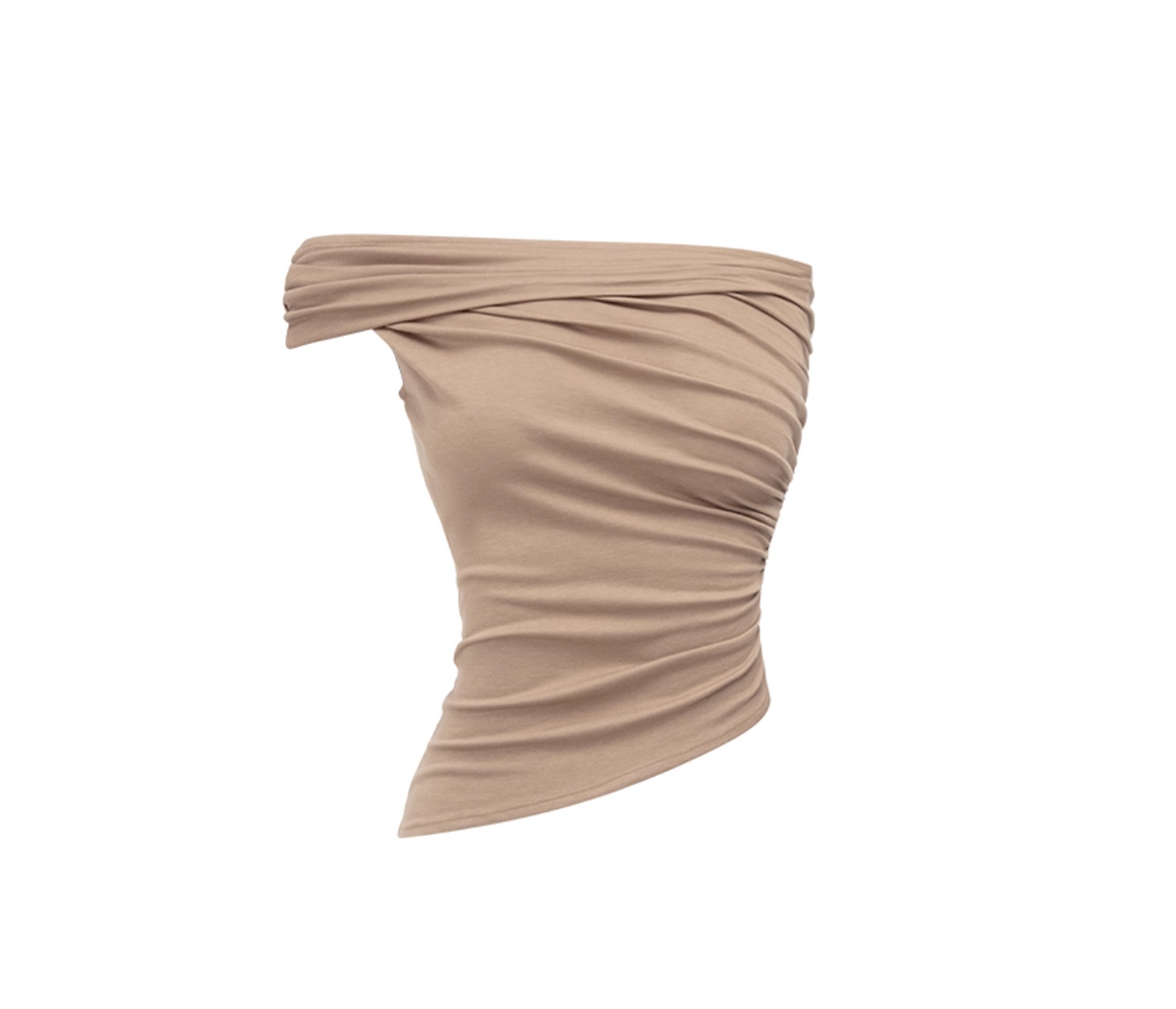 LARISA RUCHED TOP (can be worn 2 ways) & KNOT MIDI SKIRT – 4colors