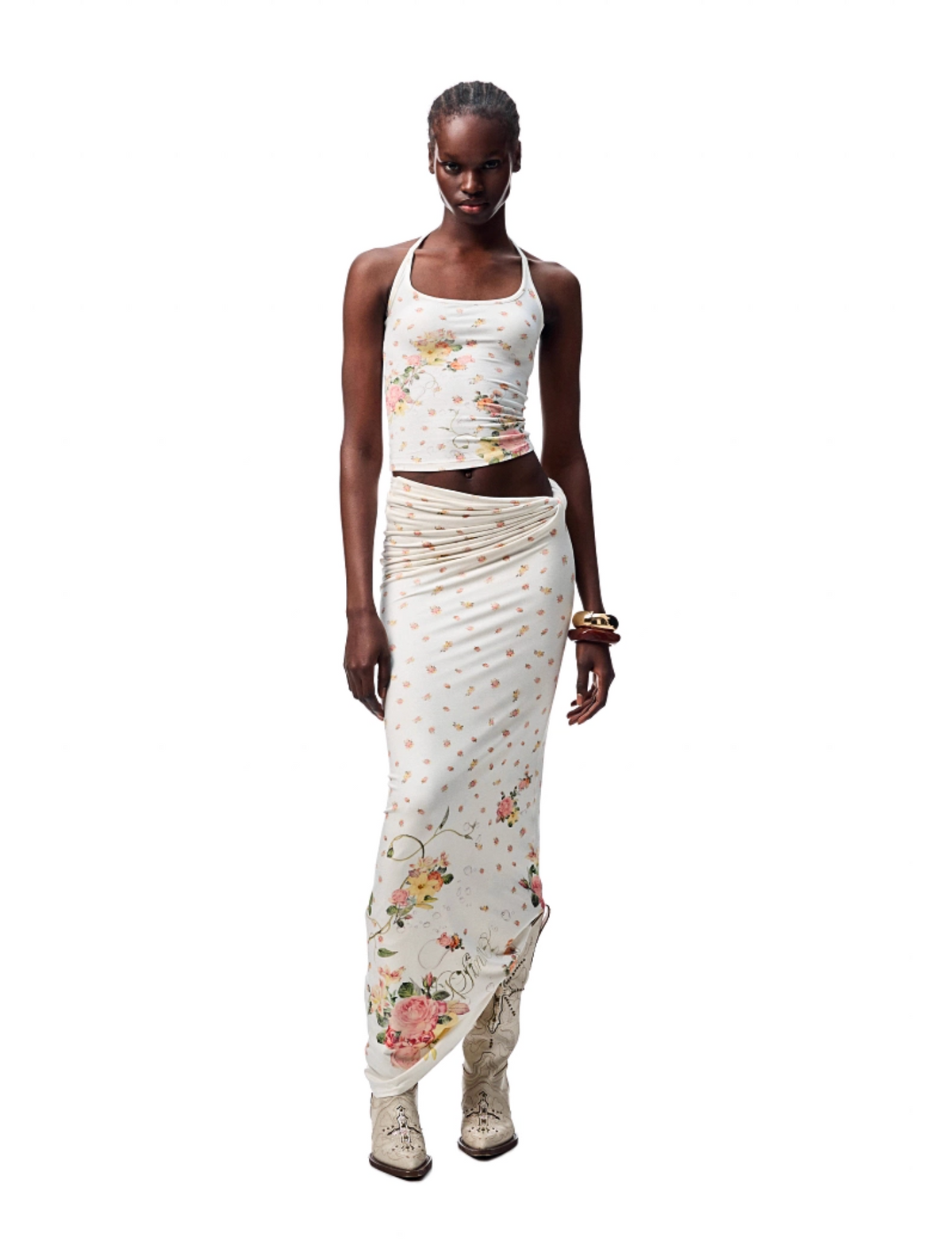 BENEDICTE TANK TOP & KNOT MIDI SKIRT