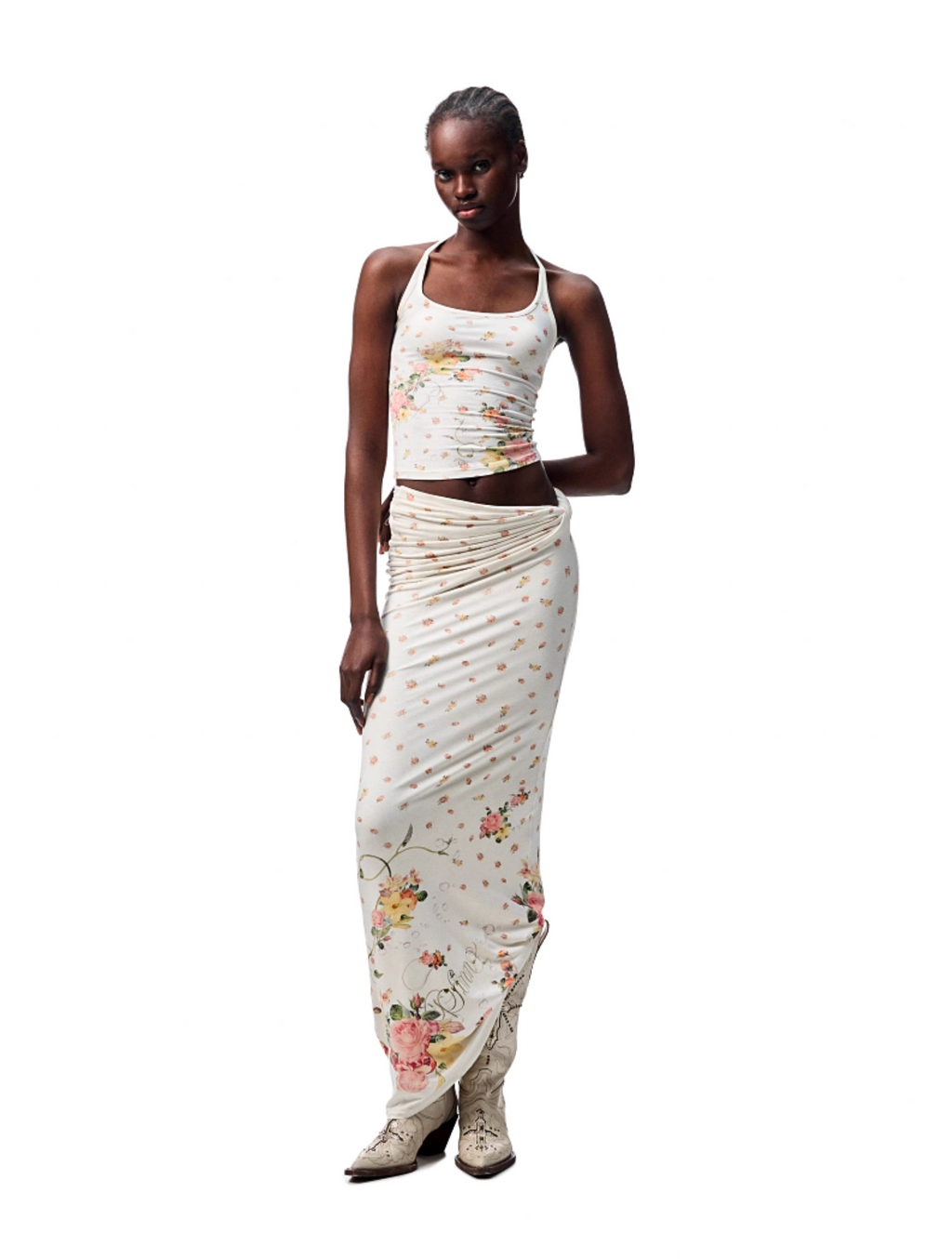 BENEDICTE TANK TOP & KNOT MIDI SKIRT