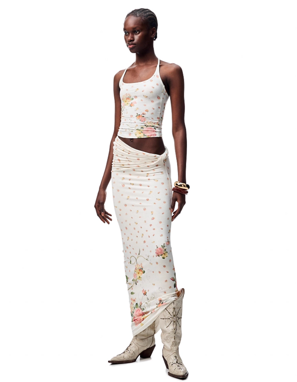 BENEDICTE TANK TOP & KNOT MIDI SKIRT