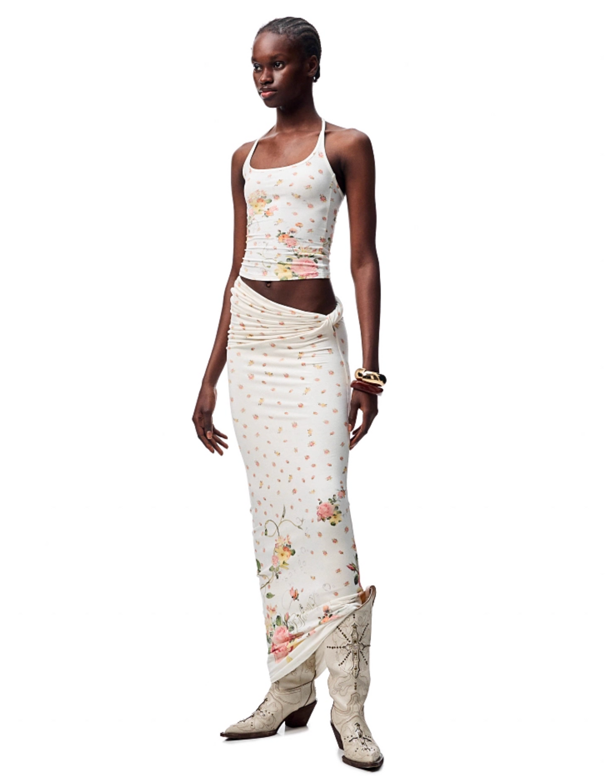 BENEDICTE TANK TOP & KNOT MIDI SKIRT