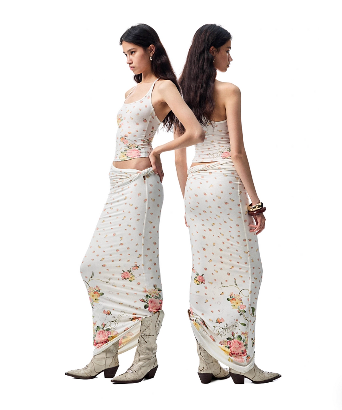 BENEDICTE TANK TOP & KNOT MIDI SKIRT