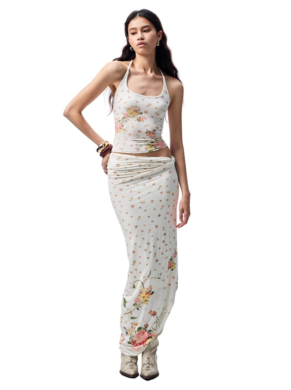 BENEDICTE TANK TOP & KNOT MIDI SKIRT