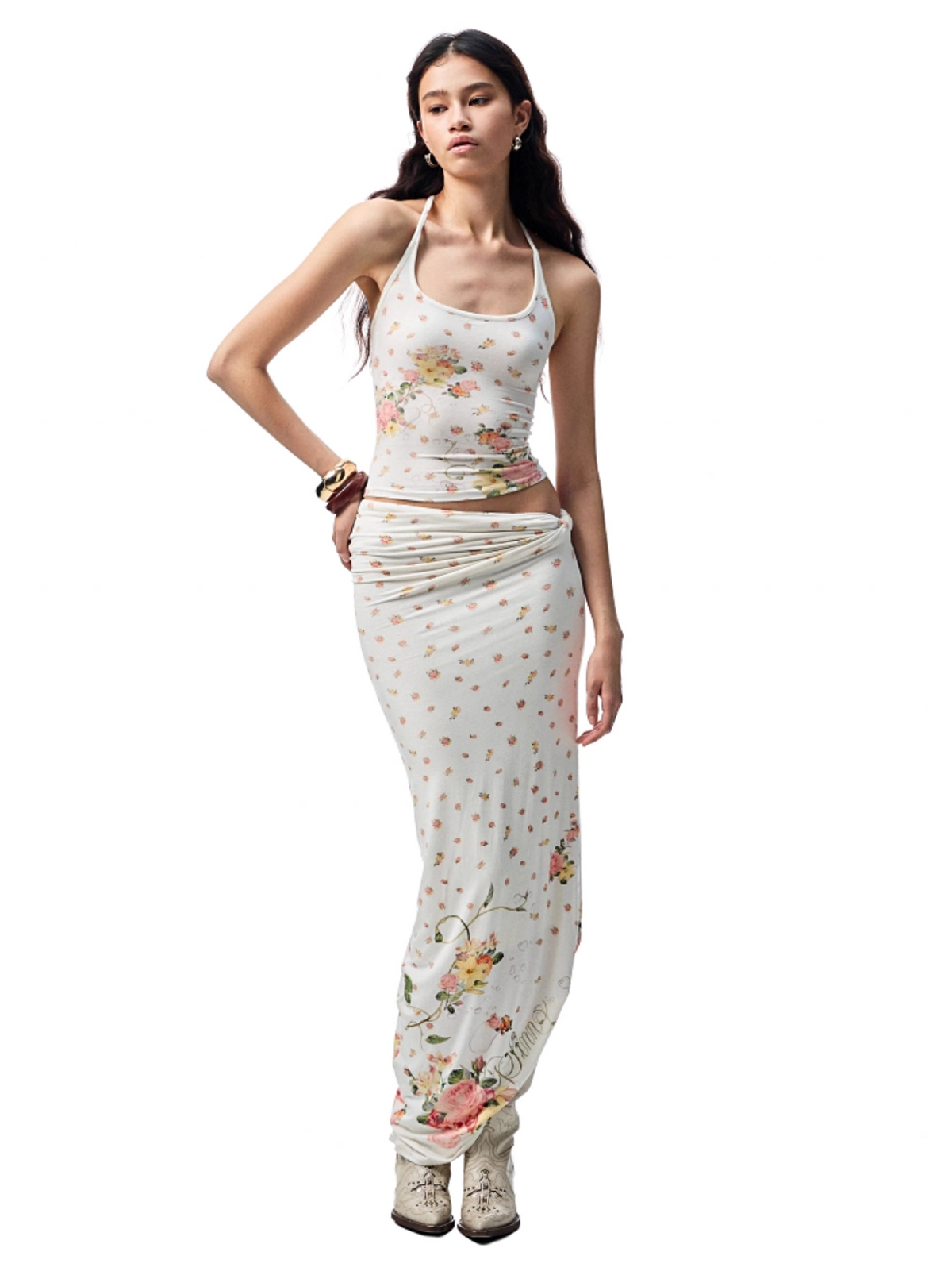 BENEDICTE TANK TOP & KNOT MIDI SKIRT