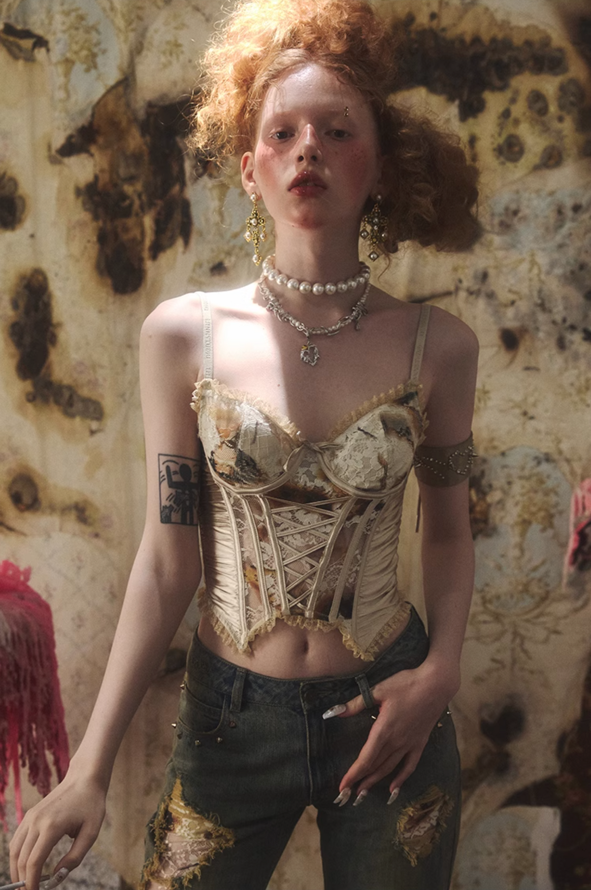VINTAGE BURN CORSET TOP