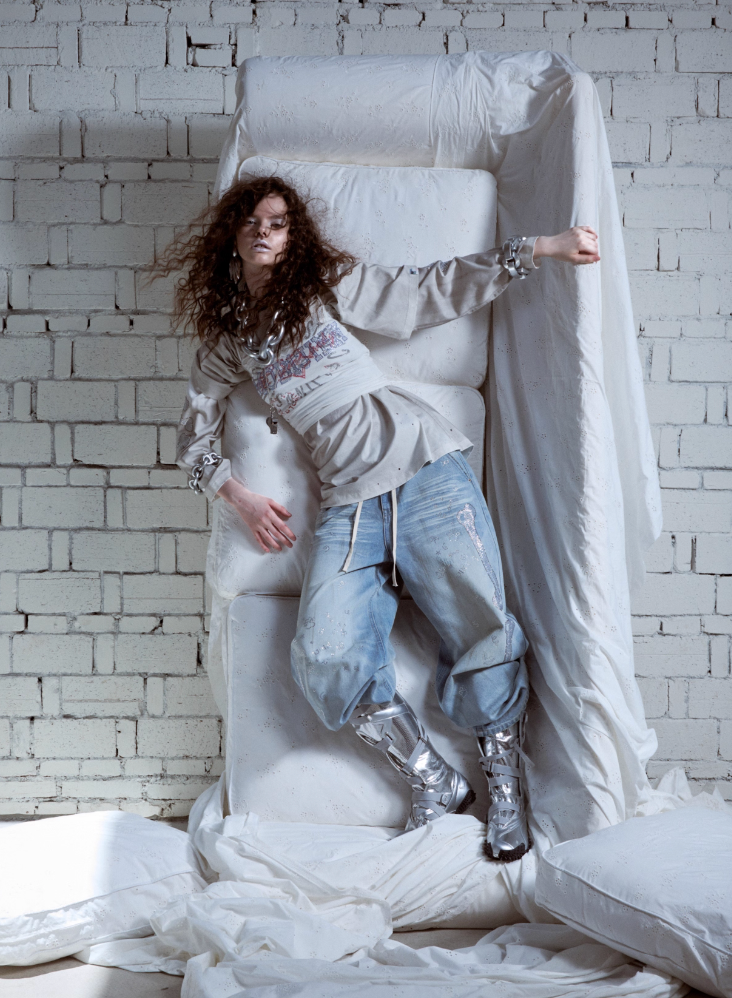 ♱ KAHLO レーストップ ♱ ネイビーブルー