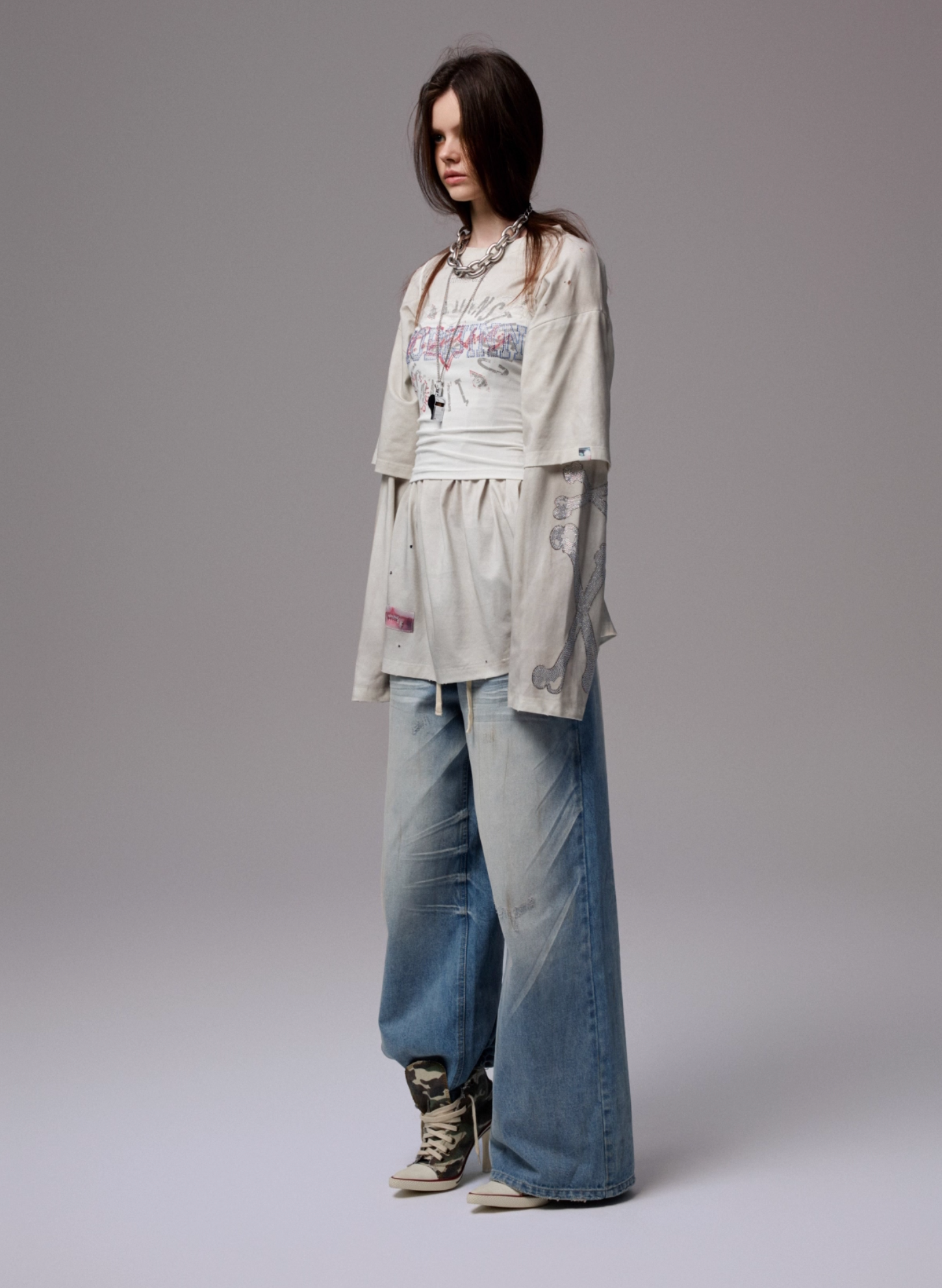 ♱ KAHLO レーストップ ♱ ネイビーブルー