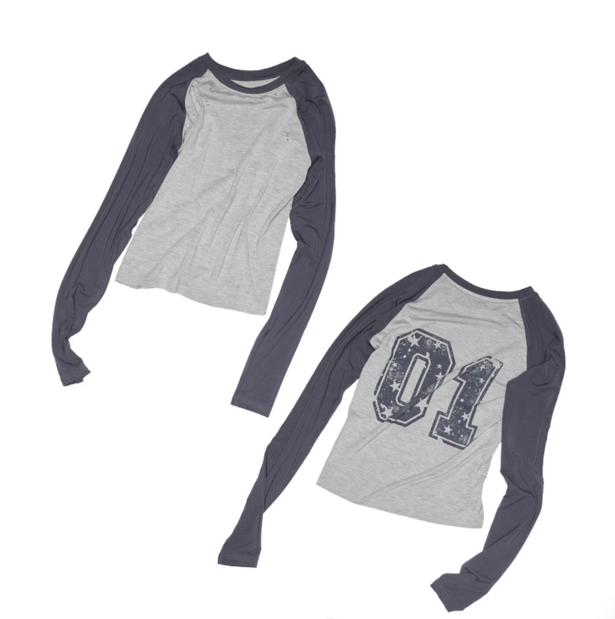 ZUMI PRINTED RIPPED T-SHIRT – 2colors