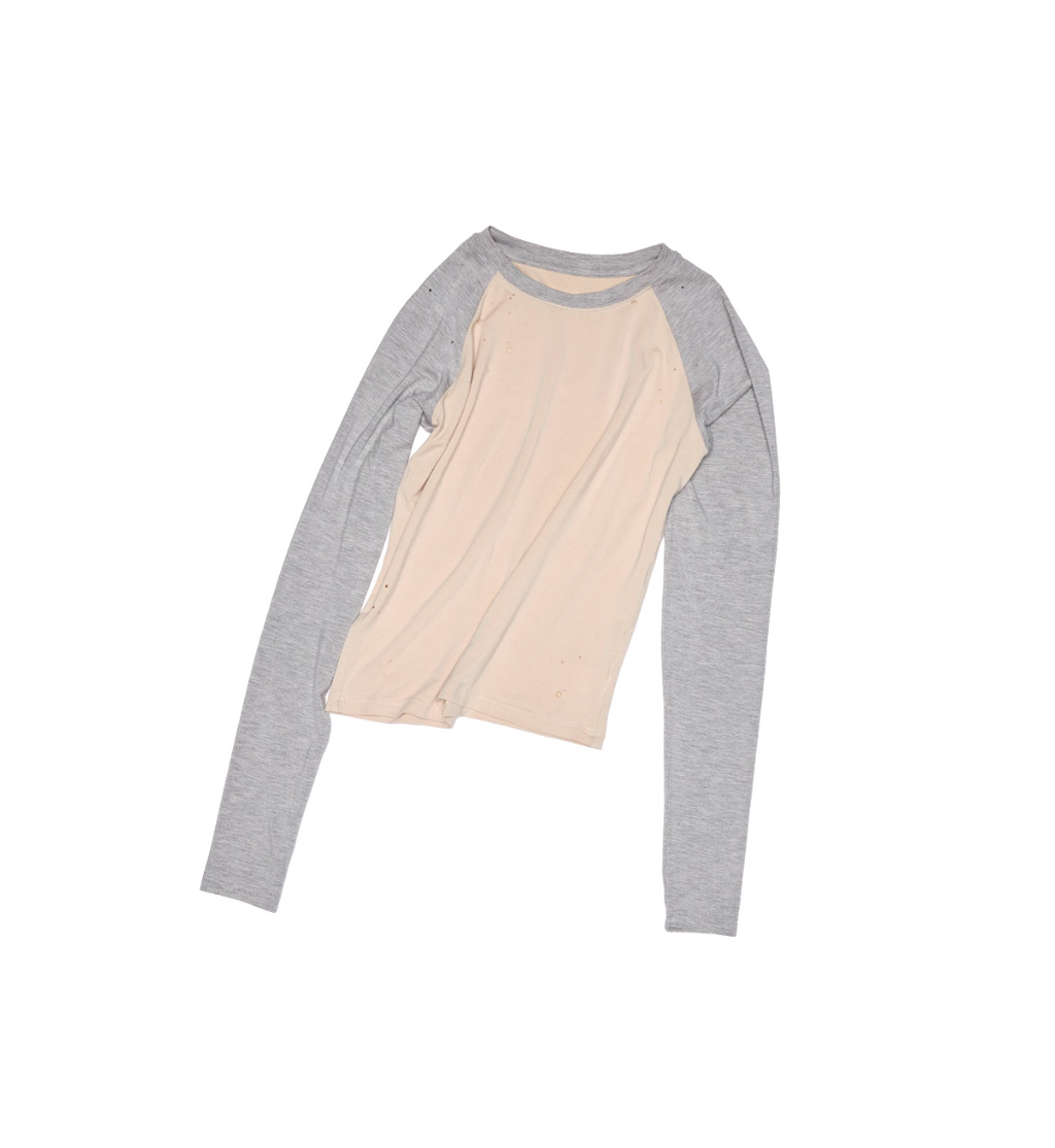 ZUMI PRINTED RIPPED T-SHIRT – 2colors