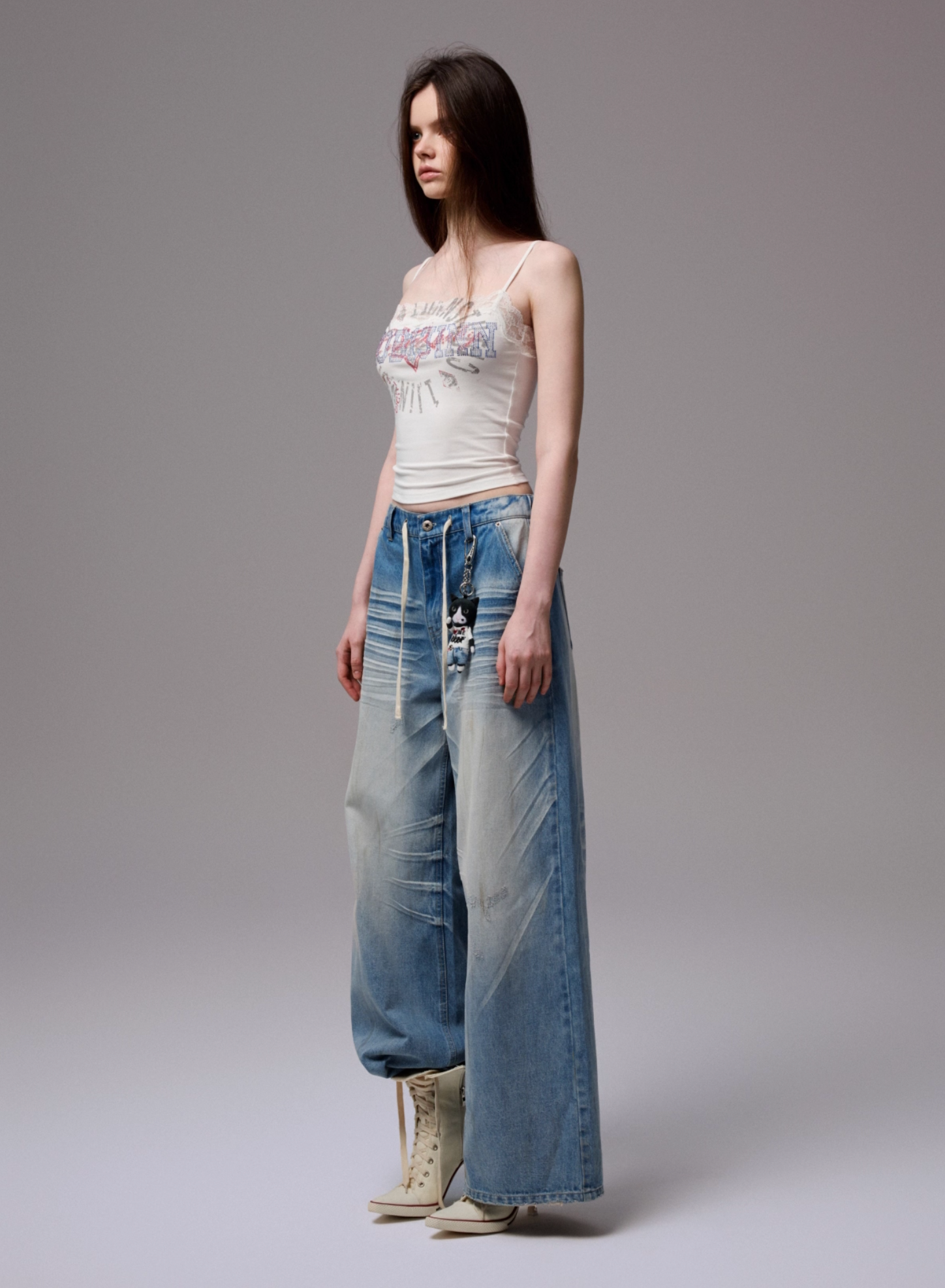 ♱ KAHLO レーストップ ♱ ネイビーブルー