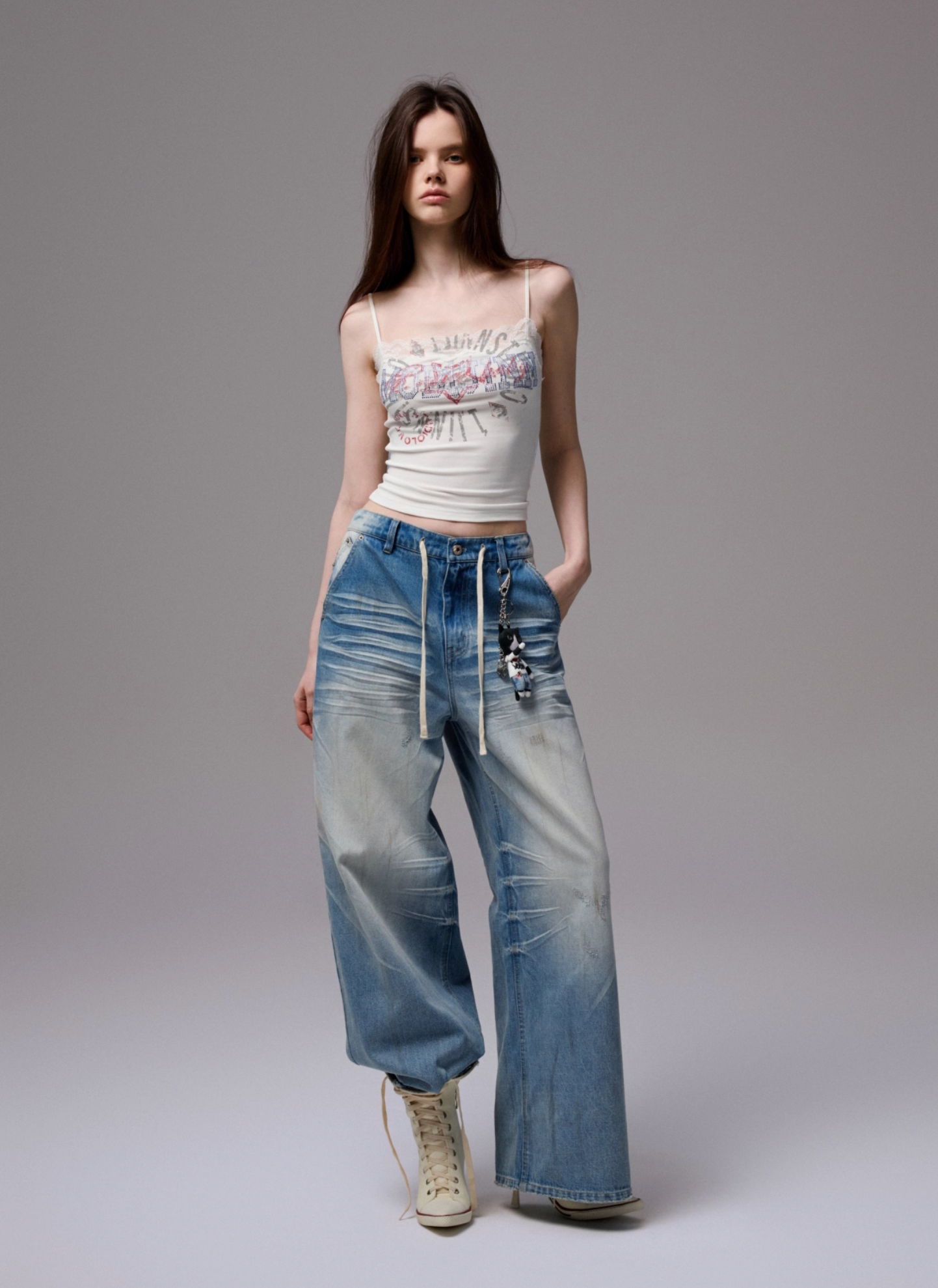 ♱ KAHLO レーストップ ♱ ネイビーブルー