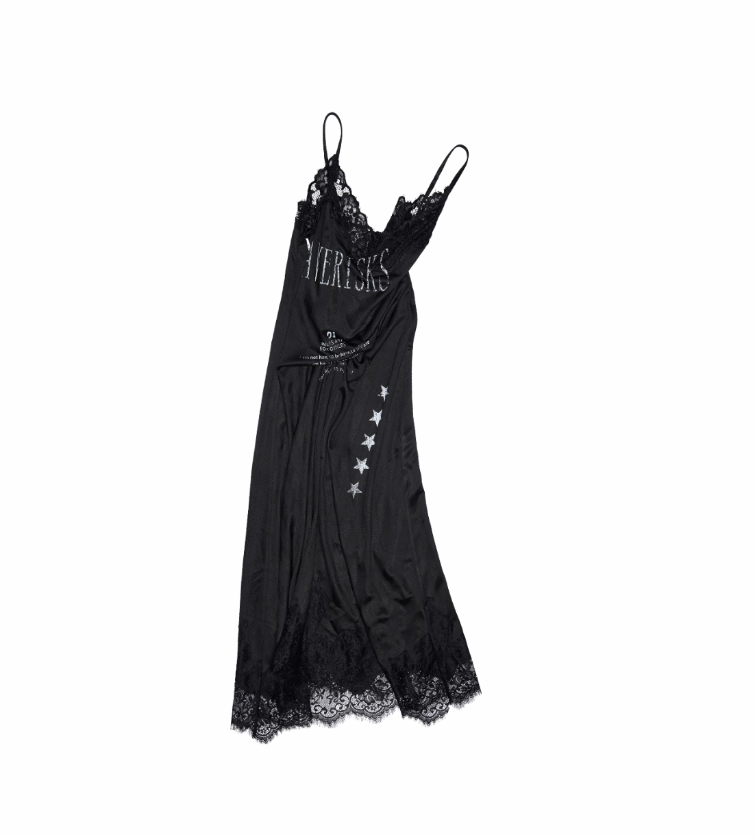 VINTAGE LACE-TRIM SLIP DRESS – 2colors