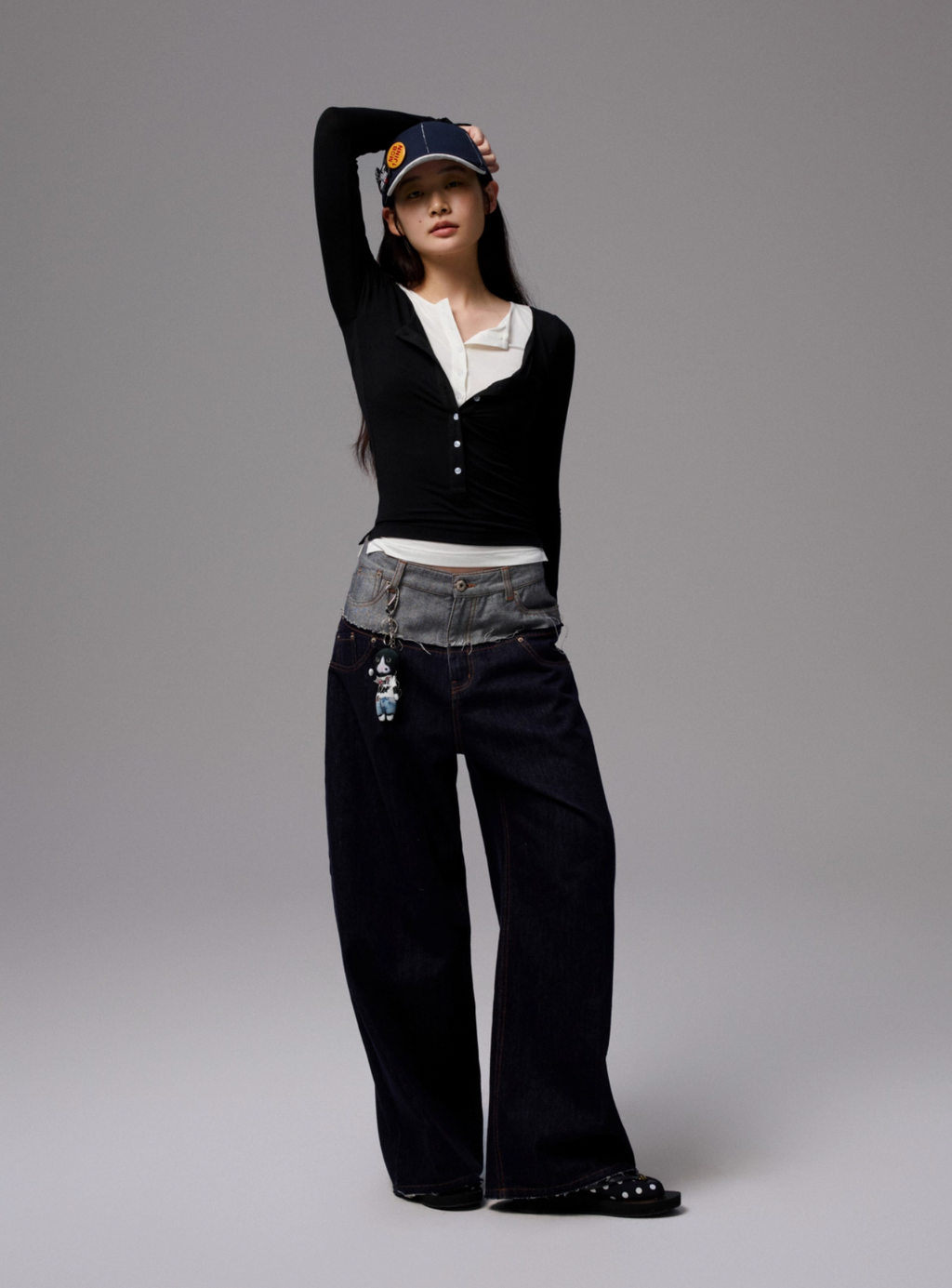 ♱ RABANNE フェイクレイヤードトップス（全３色）♱