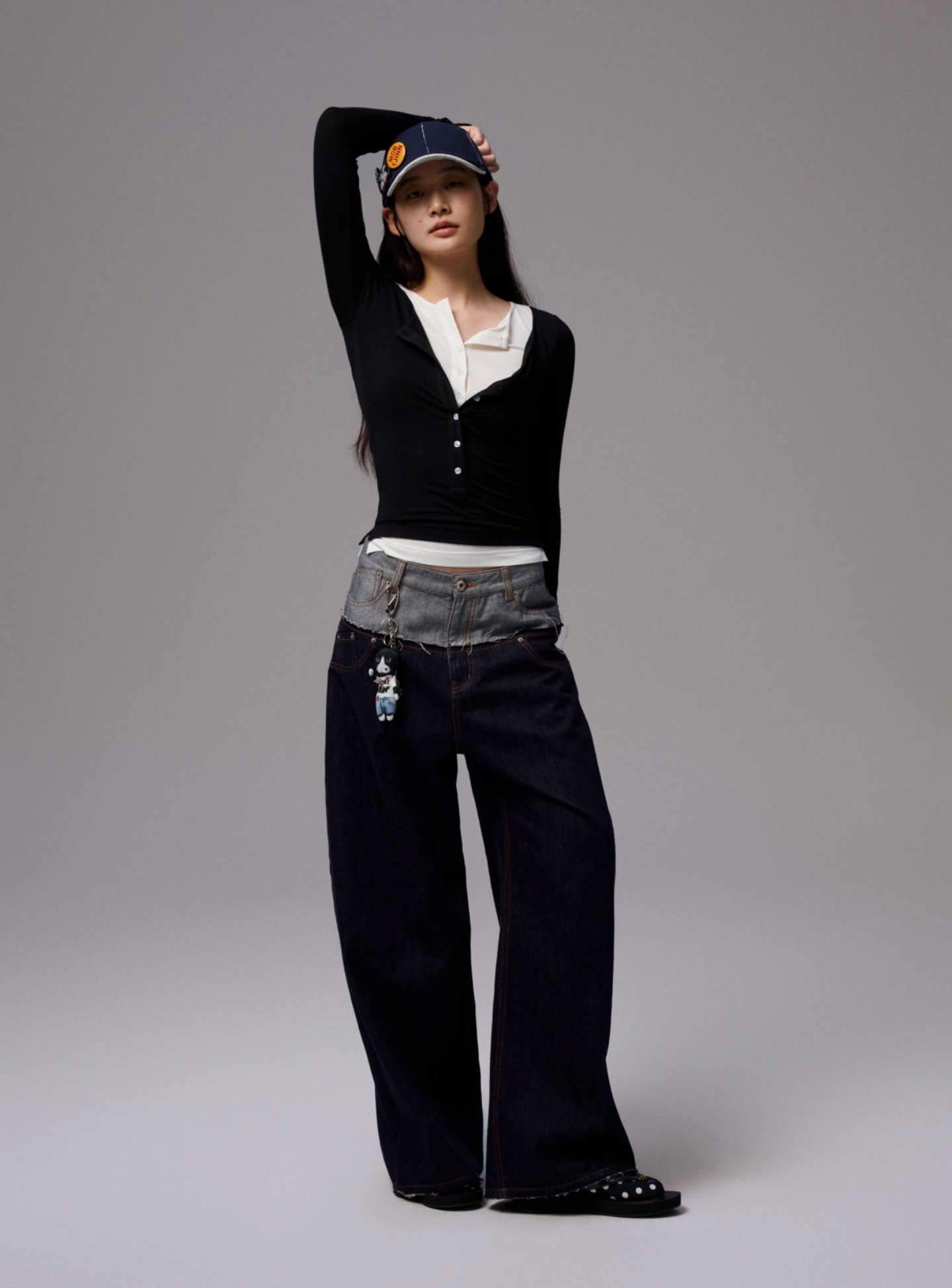 ♱ RABANNE フェイクレイヤードトップス（全３色）♱