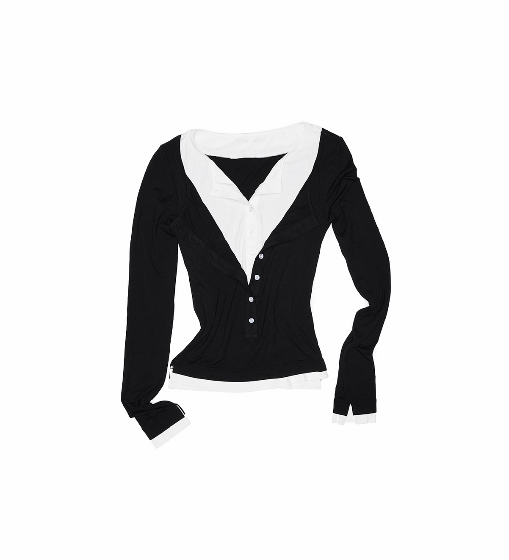 ♱ RABANNE フェイクレイヤードトップス（全３色）♱