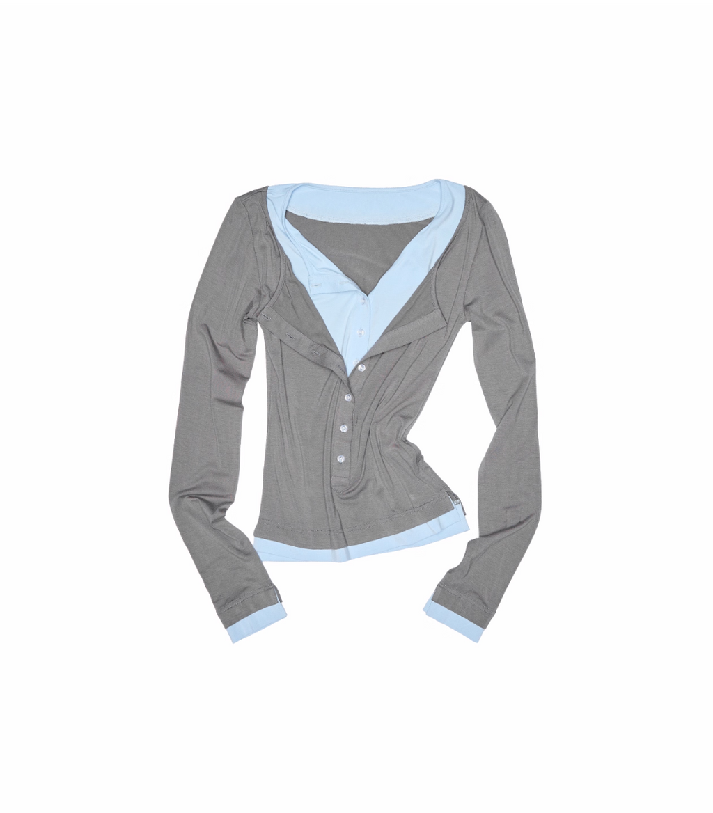 ♱ RABANNE フェイクレイヤードトップス（全３色）♱