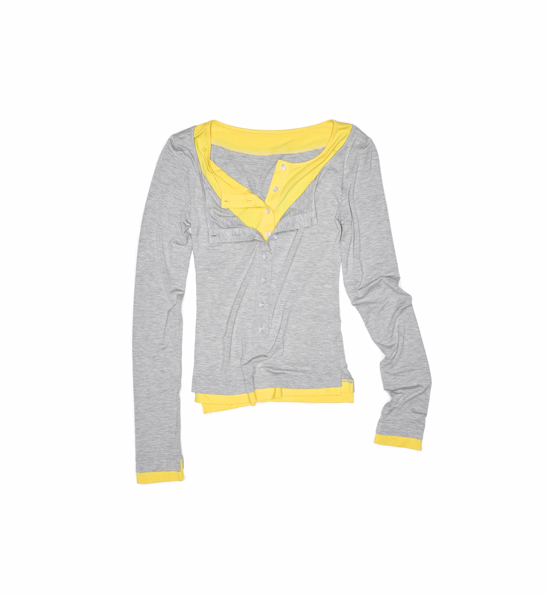 ♱ RABANNE フェイクレイヤードトップス（全３色）♱