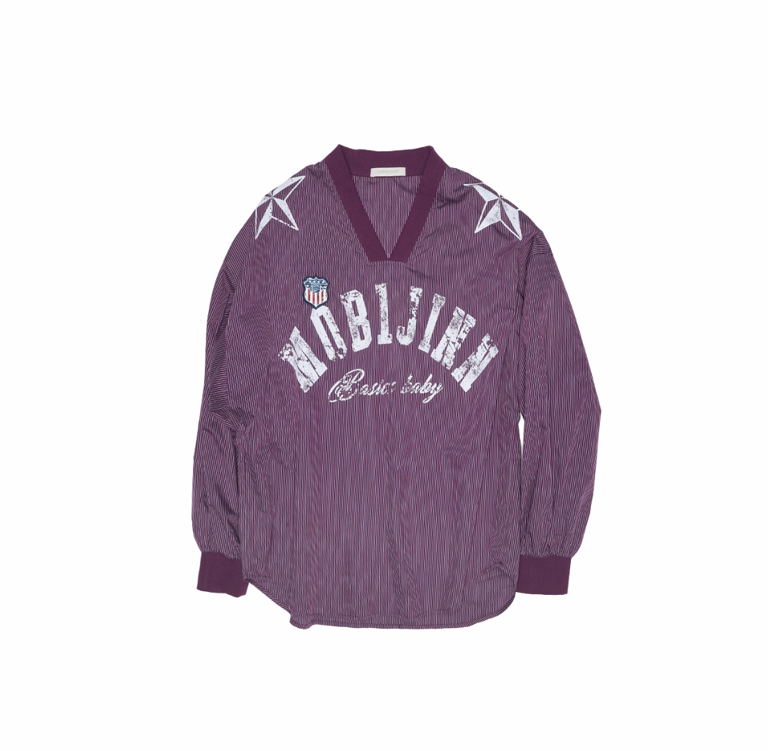 VINTAGE V-NECK JERSEY TOP – 4colors