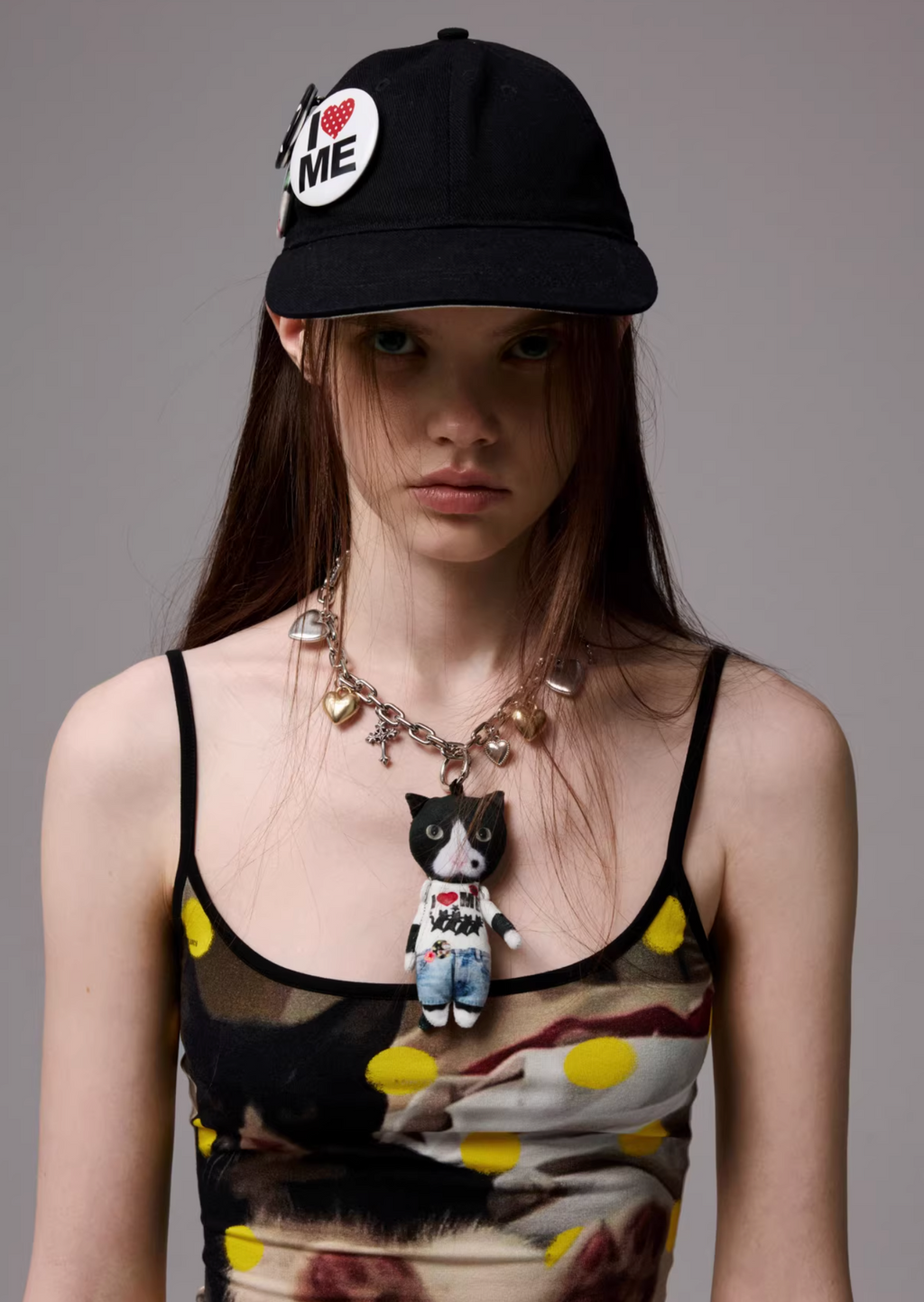 CLASSIC POP CAP + CUTE ANIMALS PIN BADGES