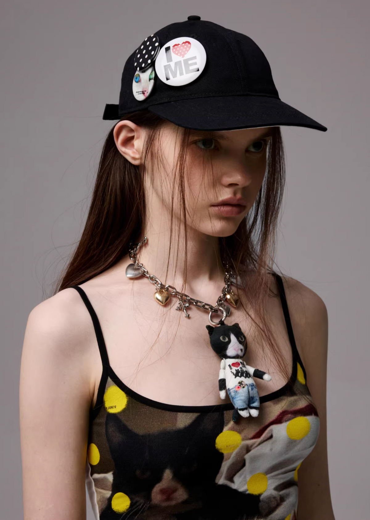 CLASSIC POP CAP + CUTE ANIMALS PIN BADGES