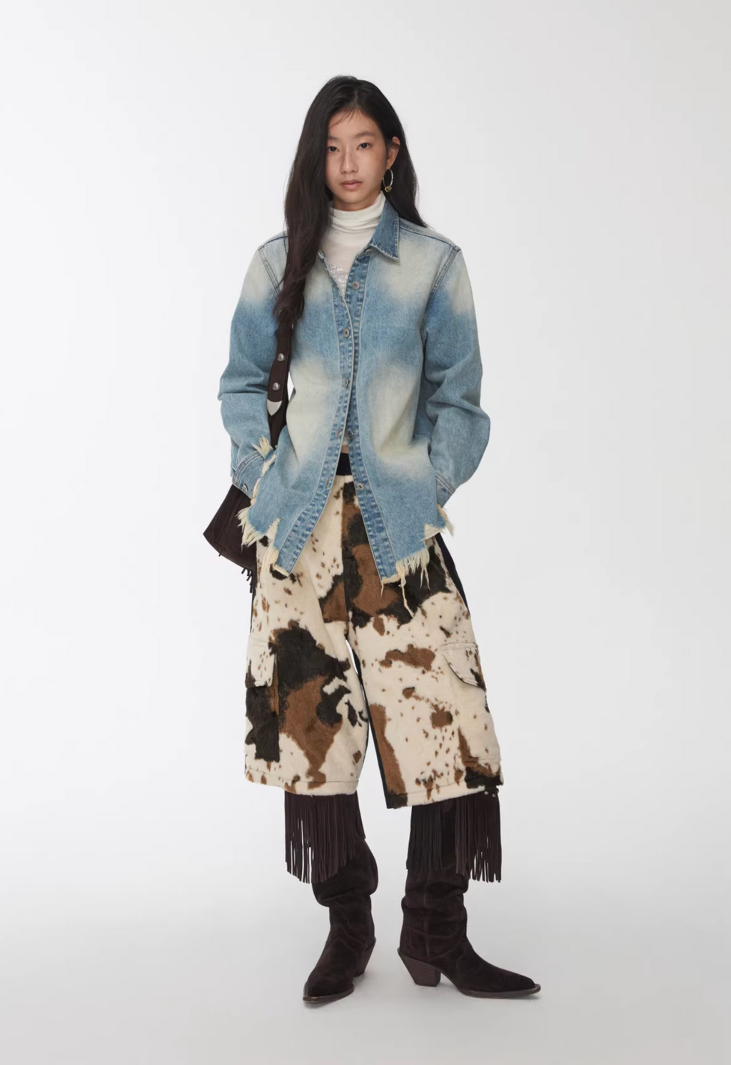 VINTAGE PATCHWORK UTILITY CULOTTE SHORTS