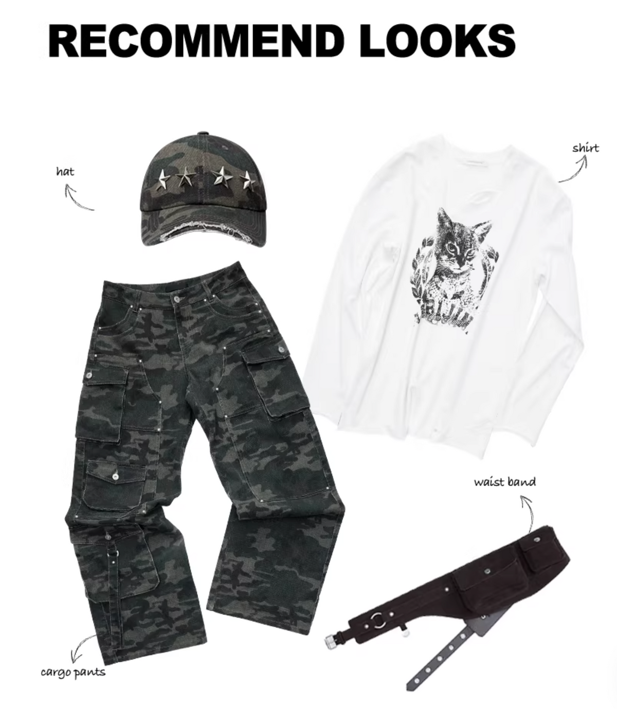 UTILITY CAMO MULTI-POCKET JEANS – 2colors