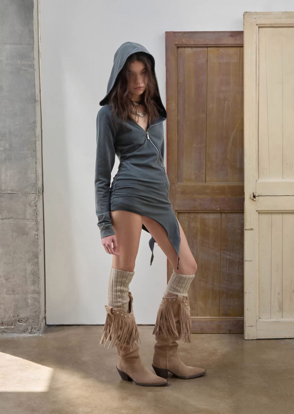 IN STOCK ♱ MORAY HOODIE DRESS ♱ 2colors