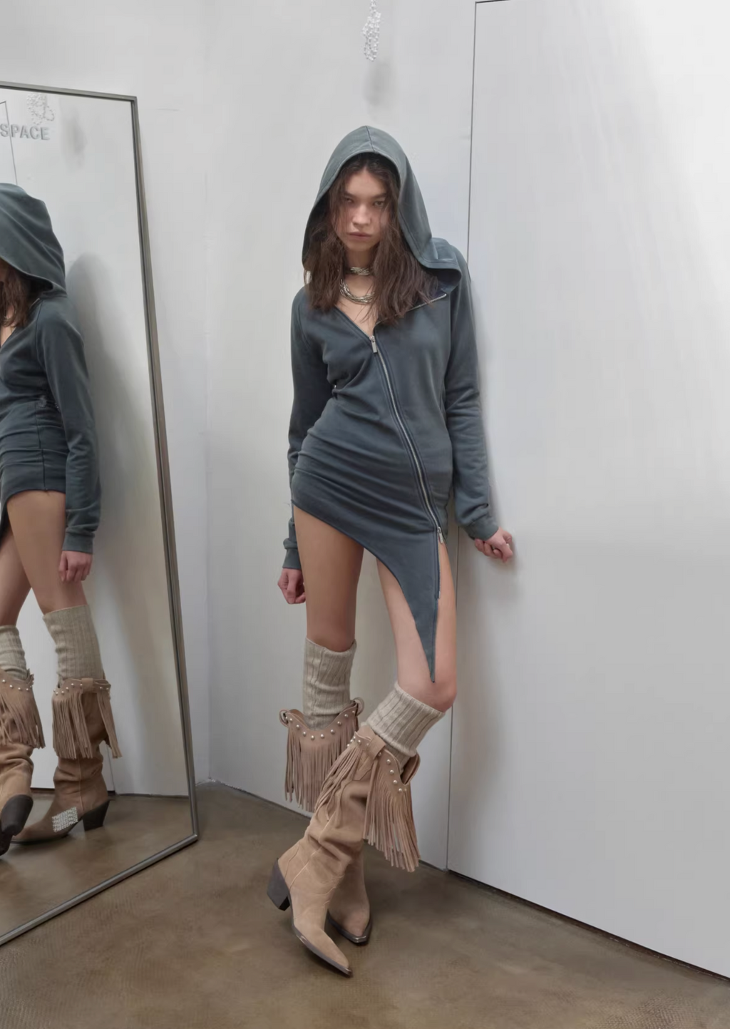 IN STOCK ♱ MORAY HOODIE DRESS ♱ 2colors