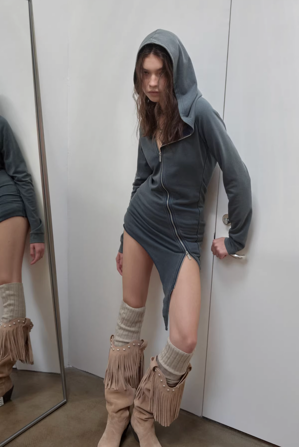 IN STOCK ♱ MORAY HOODIE DRESS ♱ 2colors