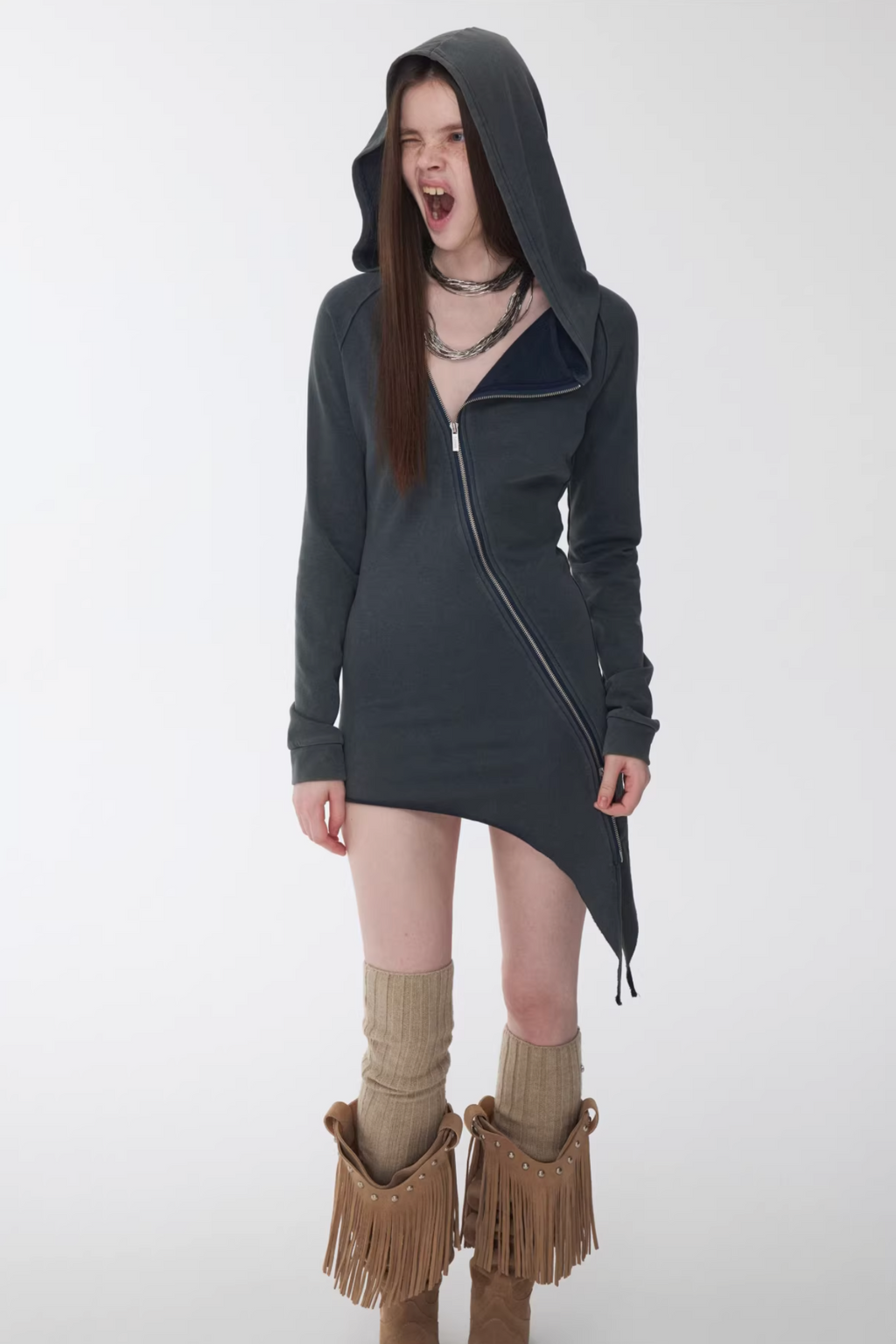 IN STOCK ♱ MORAY HOODIE DRESS ♱ 2colors