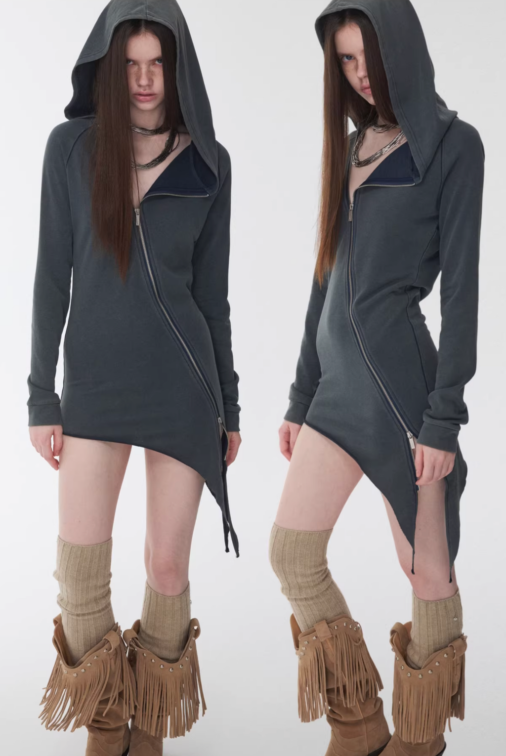 IN STOCK ♱ MORAY HOODIE DRESS ♱ 2colors