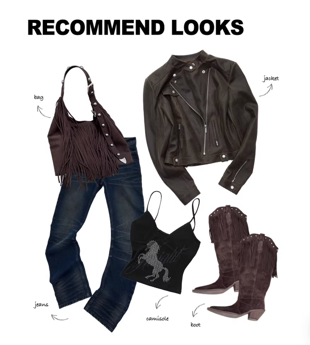 VINTAGE CRACKED LEATHER MOTO JACKET -3colors