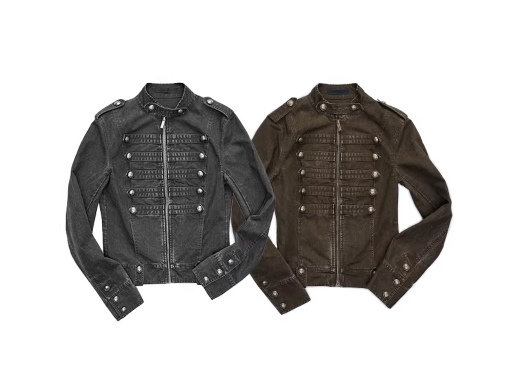 MILITARY RETRO WASHED CANVAS JACKET & SHORT – 2colors