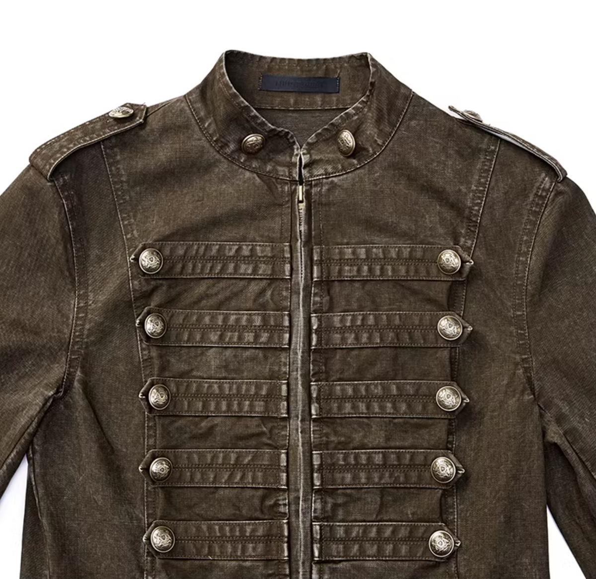 MILITARY RETRO WASHED CANVAS JACKET & SHORT – 2colors