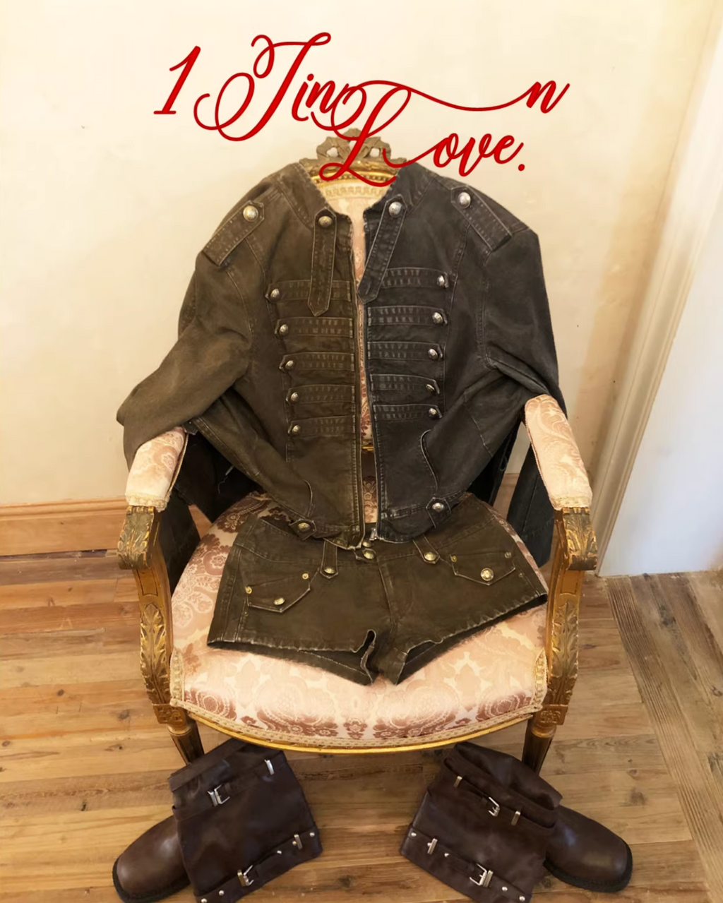 MILITARY RETRO WASHED CANVAS JACKET & SHORT – 2colors